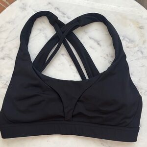 Lululemon size (4) Athletica Black Cross-Strap Sports Bra